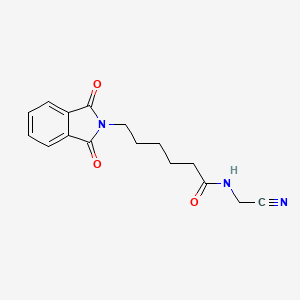 molecular formula C16H17N3O3 B11210152 N-(Cyanomethyl)-6-(1,3-dioxo-1,3-dihydro-2H-isoindol-2-yl)hexanamide 