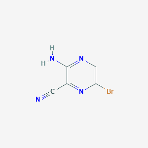 molecular formula C5H3BrN4 B112102 3-Amino-6-bromopyrazine-2-carbonitrile CAS No. 17231-51-5