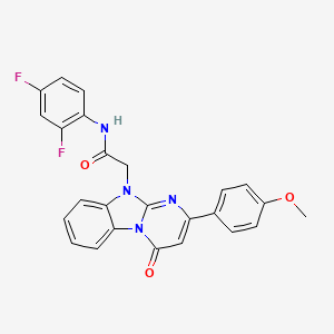 N-(2,4-difluorophenyl)-2-[2-(4-methoxyphenyl)-4-oxopyrimido[1,2-a]benzimidazol-10(4H)-yl]acetamide