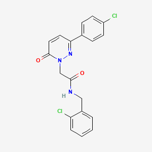 molecular formula C19H15Cl2N3O2 B11210292 N-(2-chlorobenzyl)-2-[3-(4-chlorophenyl)-6-oxopyridazin-1(6H)-yl]acetamide 