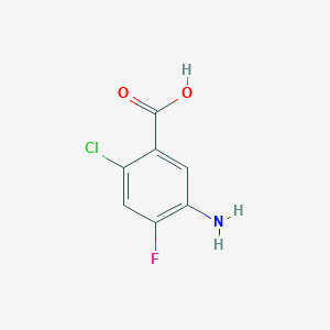 molecular formula C7H5ClFNO2 B112103 5-Amino-2-chloro-4-fluorobenzoic acid CAS No. 172404-33-0
