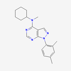 N-cyclohexyl-1-(2,4-dimethylphenyl)-N-methyl-1H-pyrazolo[3,4-d]pyrimidin-4-amine