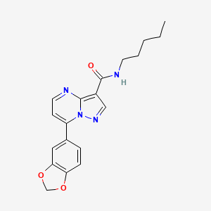 7-(1,3-benzodioxol-5-yl)-N-pentylpyrazolo[1,5-a]pyrimidine-3-carboxamide