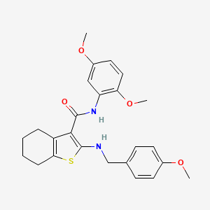 N-(2,5-dimethoxyphenyl)-2-[(4-methoxybenzyl)amino]-4,5,6,7-tetrahydro-1-benzothiophene-3-carboxamide