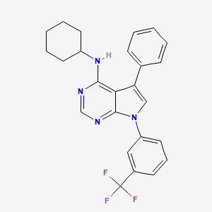 N-cyclohexyl-5-phenyl-7-[3-(trifluoromethyl)phenyl]-7H-pyrrolo[2,3-d]pyrimidin-4-amine