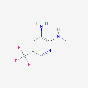 molecular formula C7H8F3N3 B112104 N2-methyl-5-(trifluoromethyl)pyridine-2,3-diamine CAS No. 172648-55-4