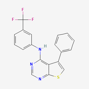 5-phenyl-N-[3-(trifluoromethyl)phenyl]thieno[2,3-d]pyrimidin-4-amine