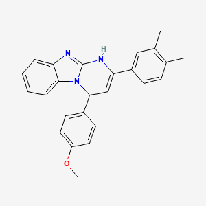 2-(3,4-Dimethylphenyl)-4-(4-methoxyphenyl)-1,4-dihydropyrimido[1,2-a]benzimidazole