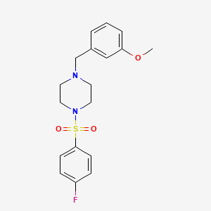 1-[(4-Fluorophenyl)sulfonyl]-4-(3-methoxybenzyl)piperazine