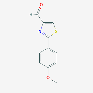 molecular formula C11H9NO2S B112106 2-(4-甲氧基苯基)-1,3-噻唑-4-甲醛 CAS No. 174006-71-4