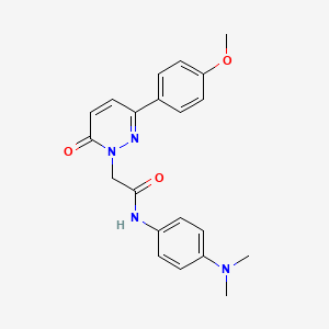 N-(4-(dimethylamino)phenyl)-2-(3-(4-methoxyphenyl)-6-oxopyridazin-1(6H)-yl)acetamide