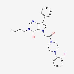 3-butyl-5-{2-[4-(2-fluorophenyl)piperazin-1-yl]-2-oxoethyl}-7-phenyl-3,5-dihydro-4H-pyrrolo[3,2-d]pyrimidin-4-one