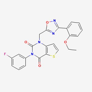 N-[4-(dimethylamino)benzyl]-2-{[3-(4-fluorophenyl)isoxazolo[5,4-d]pyrimidin-4-yl]oxy}acetamide