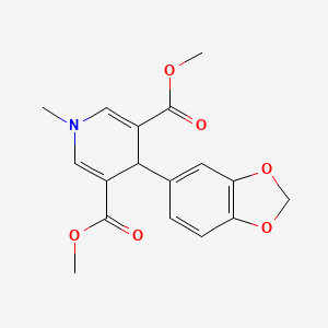 Dimethyl 4-(1,3-benzodioxol-5-yl)-1-methyl-1,4-dihydropyridine-3,5-dicarboxylate