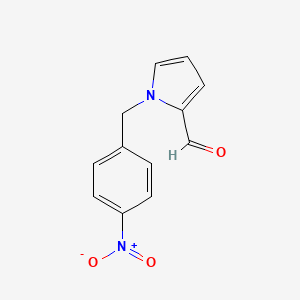 molecular formula C12H10N2O3 B11210735 1H-Pyrrole-2-carboxaldehyde, 1-[(4-nitrophenyl)methyl]- CAS No. 107484-34-4