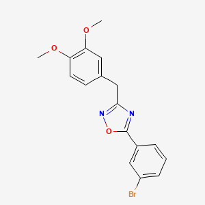 5-(3-Bromophenyl)-3-(3,4-dimethoxybenzyl)-1,2,4-oxadiazole