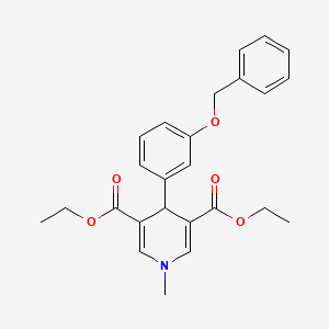 Diethyl 4-[3-(benzyloxy)phenyl]-1-methyl-1,4-dihydropyridine-3,5-dicarboxylate