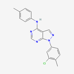 1-(3-chloro-4-methylphenyl)-N-(4-methylphenyl)-1H-pyrazolo[3,4-d]pyrimidin-4-amine