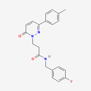 N-(4-fluorobenzyl)-3-[3-(4-methylphenyl)-6-oxopyridazin-1(6H)-yl]propanamide