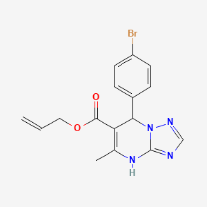 Prop-2-en-1-yl 7-(4-bromophenyl)-5-methyl-4,7-dihydro[1,2,4]triazolo[1,5-a]pyrimidine-6-carboxylate