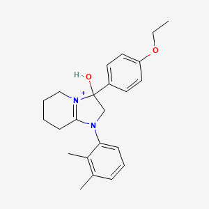 1-(2,3-Dimethylphenyl)-3-(4-ethoxyphenyl)-3-hydroxy-2,3,5,6,7,8-hexahydroimidazo[1,2-a]pyridin-1-ium