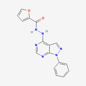 N'-(1-phenyl-1H-pyrazolo[3,4-d]pyrimidin-4-yl)-2-furohydrazide