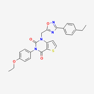 3-(4-ethoxyphenyl)-1-((3-(4-ethylphenyl)-1,2,4-oxadiazol-5-yl)methyl)thieno[3,2-d]pyrimidine-2,4(1H,3H)-dione