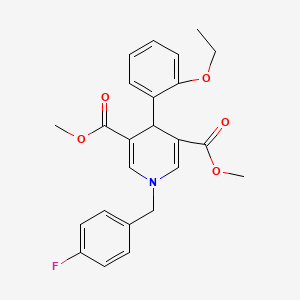 Dimethyl 4-(2-ethoxyphenyl)-1-(4-fluorobenzyl)-1,4-dihydropyridine-3,5-dicarboxylate