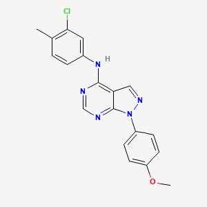 N-(3-chloro-4-methylphenyl)-1-(4-methoxyphenyl)pyrazolo[3,4-d]pyrimidin-4-amine