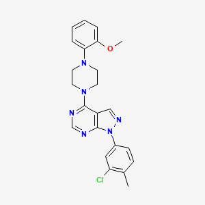 1-(3-chloro-4-methylphenyl)-4-[4-(2-methoxyphenyl)piperazin-1-yl]-1H-pyrazolo[3,4-d]pyrimidine