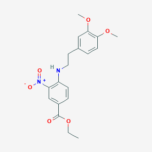 Ethyl 4-{[2-(3,4-dimethoxyphenyl)ethyl]amino}-3-nitrobenzoate