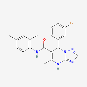 7-(3-bromophenyl)-N-(2,4-dimethylphenyl)-5-methyl-4,7-dihydro[1,2,4]triazolo[1,5-a]pyrimidine-6-carboxamide