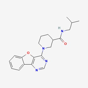 molecular formula C20H24N4O2 B11211111 1-([1]benzofuro[3,2-d]pyrimidin-4-yl)-N-(2-methylpropyl)piperidine-3-carboxamide CAS No. 1112292-92-8