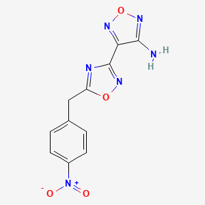 4-[5-(4-Nitrobenzyl)-1,2,4-oxadiazol-3-yl]-1,2,5-oxadiazol-3-amine