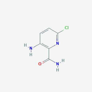 molecular formula C6H6ClN3O B112112 3-氨基-6-氯吡啶甲酰胺 CAS No. 175358-01-7