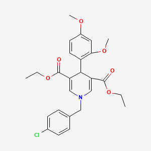 Diethyl 1-(4-chlorobenzyl)-4-(2,4-dimethoxyphenyl)-1,4-dihydropyridine-3,5-dicarboxylate