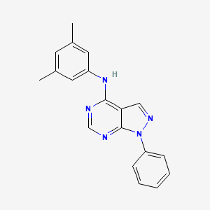 molecular formula C19H17N5 B11211219 N-(3,5-dimethylphenyl)-1-phenyl-1H-pyrazolo[3,4-d]pyrimidin-4-amine 