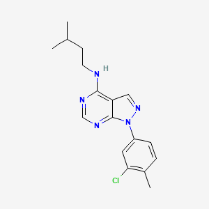 1-(3-chloro-4-methylphenyl)-N-(3-methylbutyl)-1H-pyrazolo[3,4-d]pyrimidin-4-amine