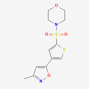 4-{[4-(3-Methyl-1,2-oxazol-5-yl)thiophen-2-yl]sulfonyl}morpholine