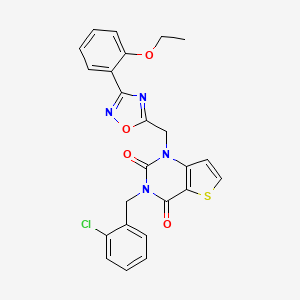 3-[(2-chlorophenyl)methyl]-1-{[3-(2-ethoxyphenyl)-1,2,4-oxadiazol-5-yl]methyl}-1H,2H,3H,4H-thieno[3,2-d]pyrimidine-2,4-dione