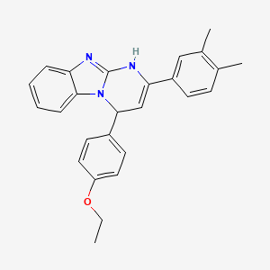 2-(3,4-Dimethylphenyl)-4-(4-ethoxyphenyl)-1,4-dihydropyrimido[1,2-a]benzimidazole