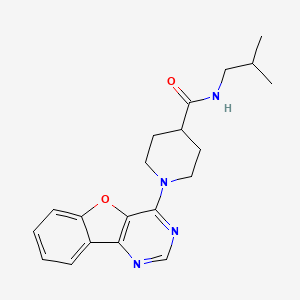 molecular formula C20H24N4O2 B11211381 1-([1]benzofuro[3,2-d]pyrimidin-4-yl)-N-(2-methylpropyl)piperidine-4-carboxamide 