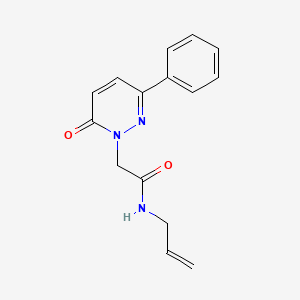 molecular formula C15H15N3O2 B11211410 N-allyl-2-(6-oxo-3-phenylpyridazin-1(6H)-yl)acetamide 