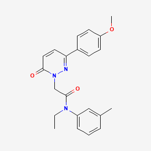 N-ethyl-2-(3-(4-methoxyphenyl)-6-oxopyridazin-1(6H)-yl)-N-(m-tolyl)acetamide