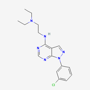 N'-[1-(3-chlorophenyl)-1H-pyrazolo[3,4-d]pyrimidin-4-yl]-N,N-diethylethane-1,2-diamine