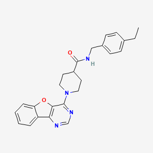 1-([1]benzofuro[3,2-d]pyrimidin-4-yl)-N-(4-ethylbenzyl)piperidine-4-carboxamide