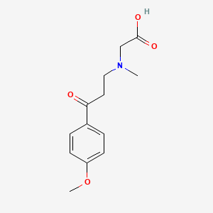 molecular formula C13H17NO4 B11211570 N-[3-(4-methoxyphenyl)-3-oxopropyl]-N-methylglycine 