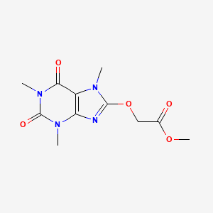 methyl [(1,3,7-trimethyl-2,6-dioxo-2,3,6,7-tetrahydro-1H-purin-8-yl)oxy]acetate