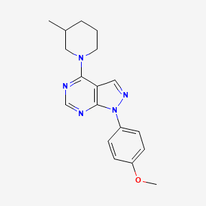 1-(4-methoxyphenyl)-4-(3-methylpiperidin-1-yl)-1H-pyrazolo[3,4-d]pyrimidine