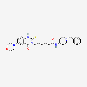 N-(1-benzylpiperidin-4-yl)-6-(6-morpholin-4-yl-4-oxo-2-thioxo-1,4-dihydroquinazolin-3(2H)-yl)hexanamide